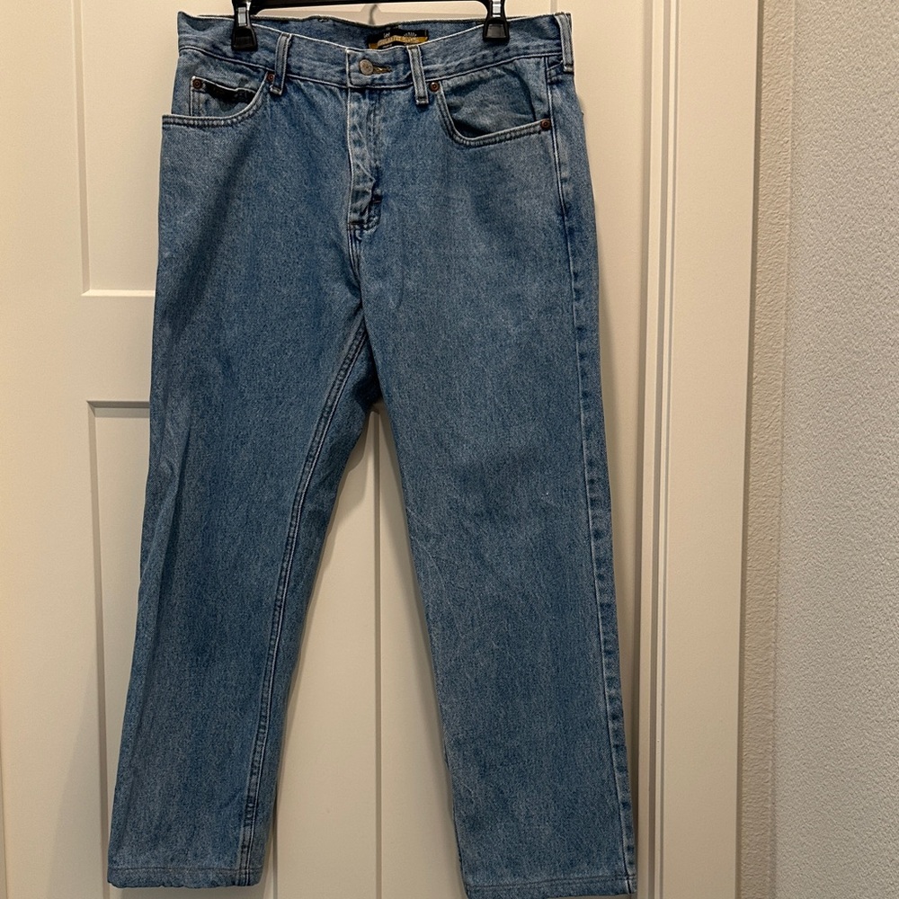 Lee Men's Light Blue Straight Jeans